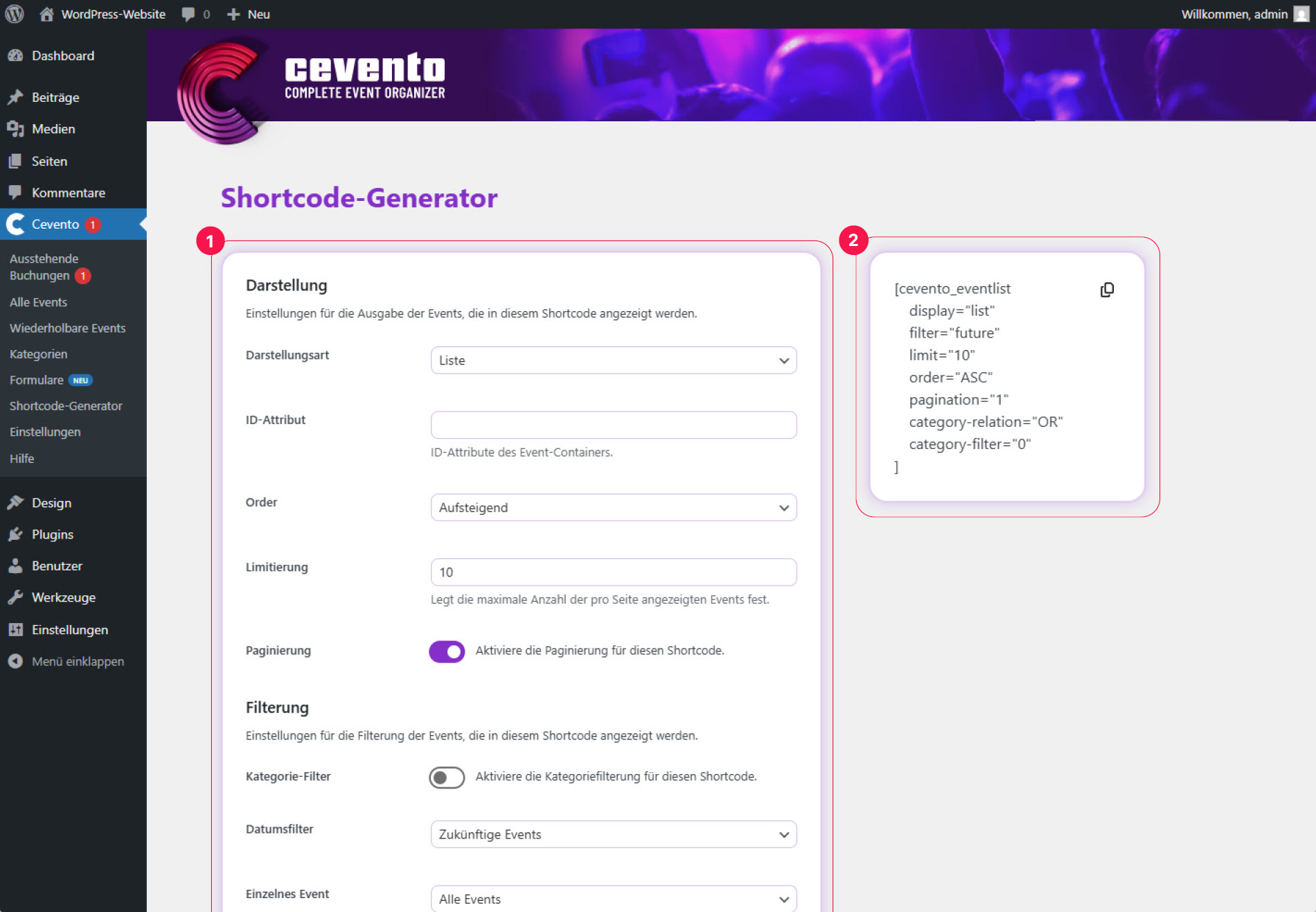 Shortcode-Generator