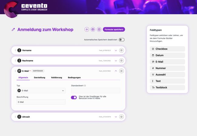 &Uuml;bersichtlicher WordPress-Formularbuilder mit zahlreichen Konfigurationsm&ouml;glichkeiten